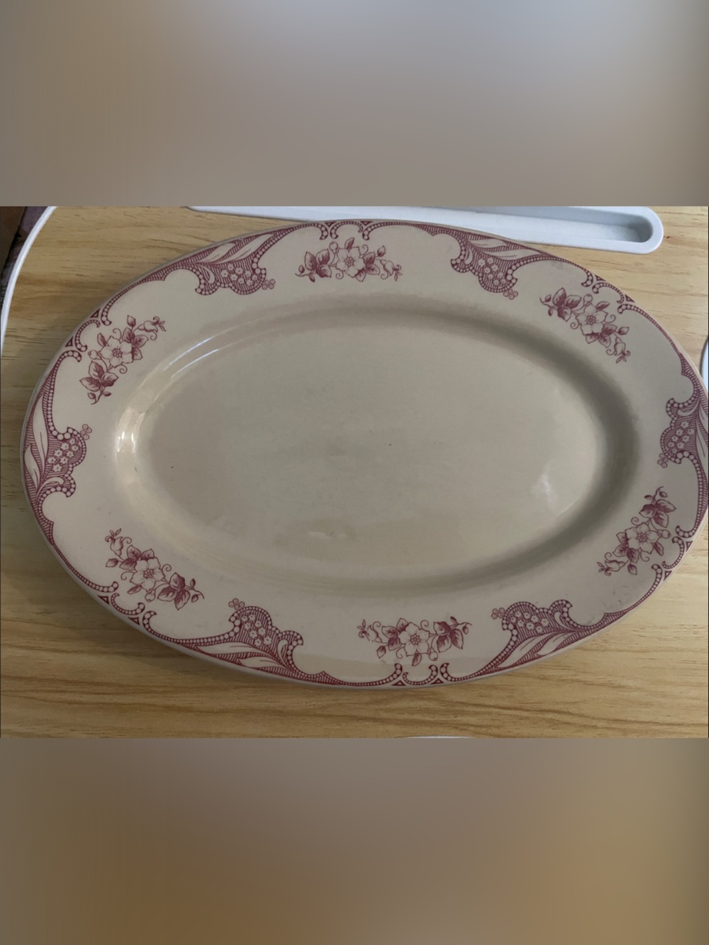 Vintage 1950s Shenango China Floral Oval Serving Platter - IncaWare 211